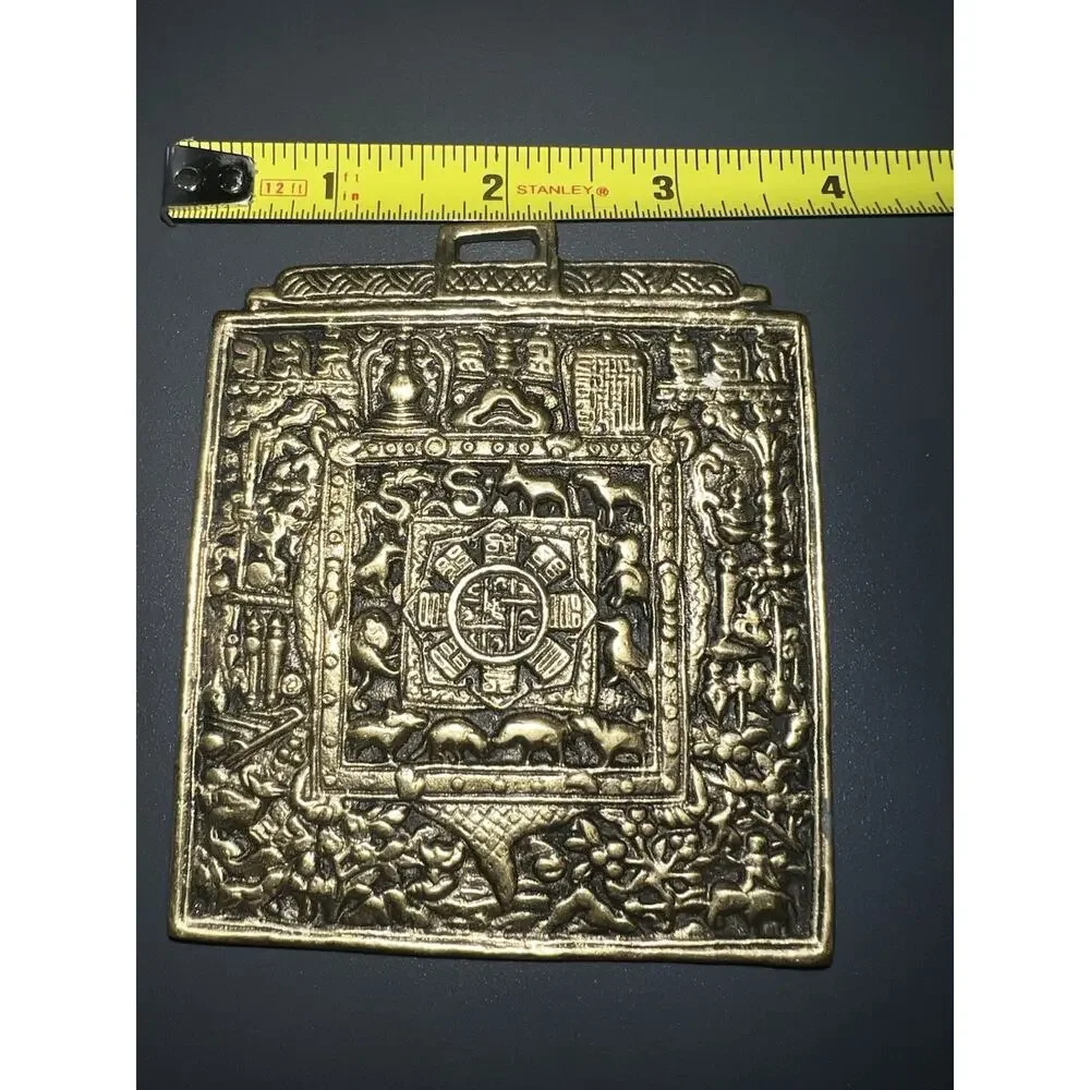 Antique Himalayan Tibetan Bronze Zodiac Amulet Pendant John Richard Collection